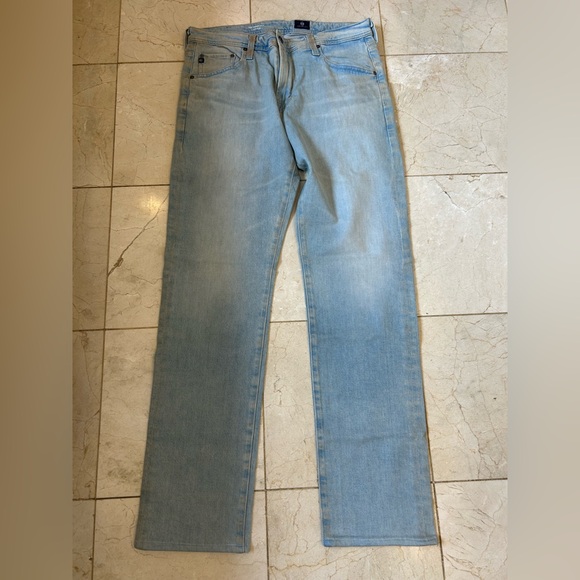 AG Adriano Goldschmied The Graduate Men's Faded Blue Straight Jeans, Sz 34 X 34 - Picture 15 of 15